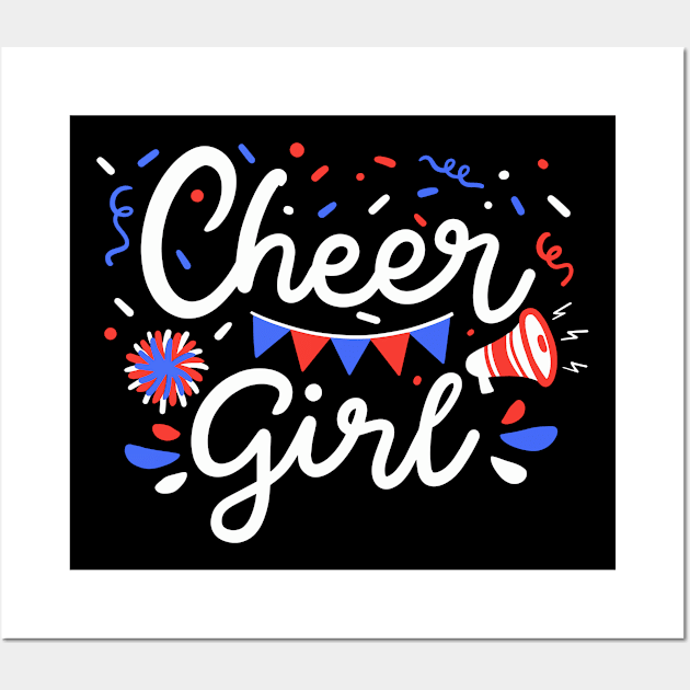 Cheer Girl Wall Art by maxcode